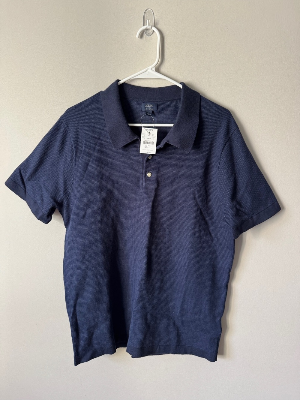 NWT J. Crew Dark Navy Piqué Polo Shirt